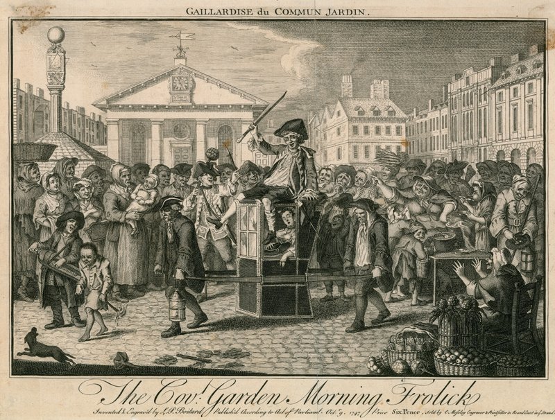 A Covent Garden reggeli mulatsága alkotó: Louis Philippe Boitard