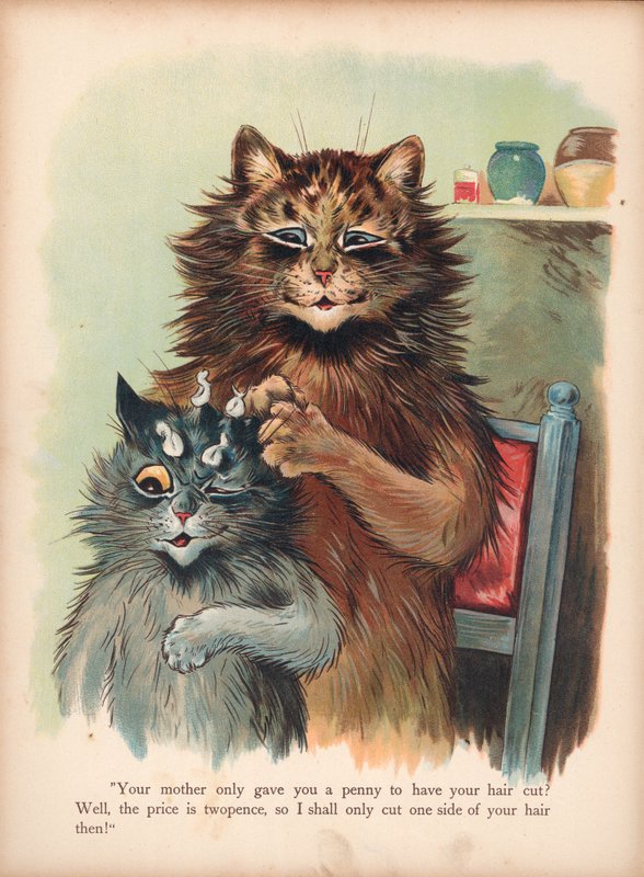 Louis Wain macskák (chromolitho) alkotó: Louis Wain