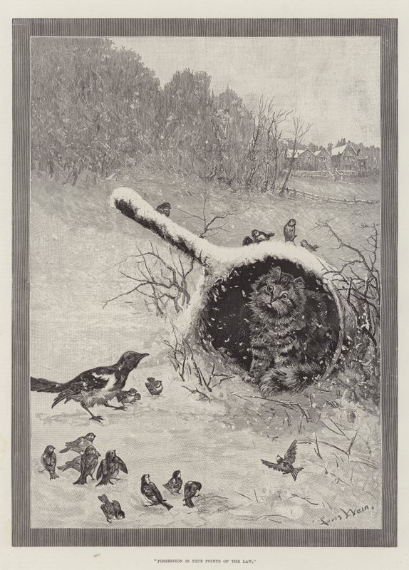 A birtoklás a törvény kilenc pontja alkotó: Louis Wain