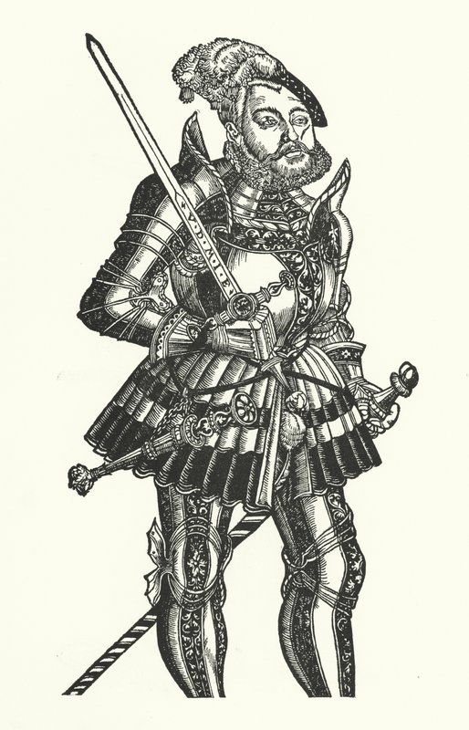 I. János Frigyes, szász választófejedelem (metszet) alkotó: Lucas the Elder (after) Cranach