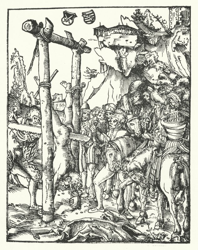 Simon, a tizenkét apostol vértanúságából alkotó: Lucas the Elder Cranach
