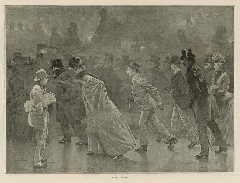 Fagy és köd (litho) alkotó: Lucien Davis