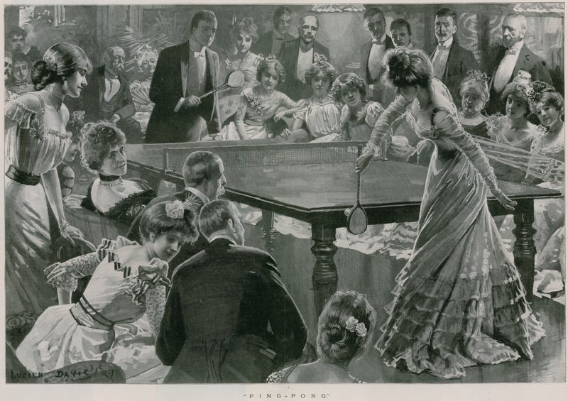 Ping-Pong (litográfia) alkotó: Lucien Davis