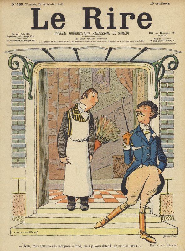 Illusztráció Le Rire alkotó: Lucien Metivet