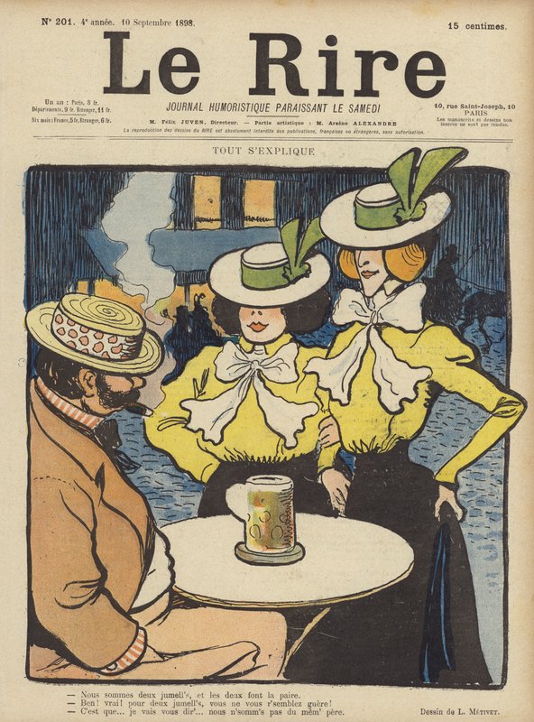 Illusztráció Le Rire alkotó: Lucien Metivet