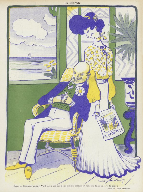 Illusztráció Le Rire alkotó: Lucien Metivet
