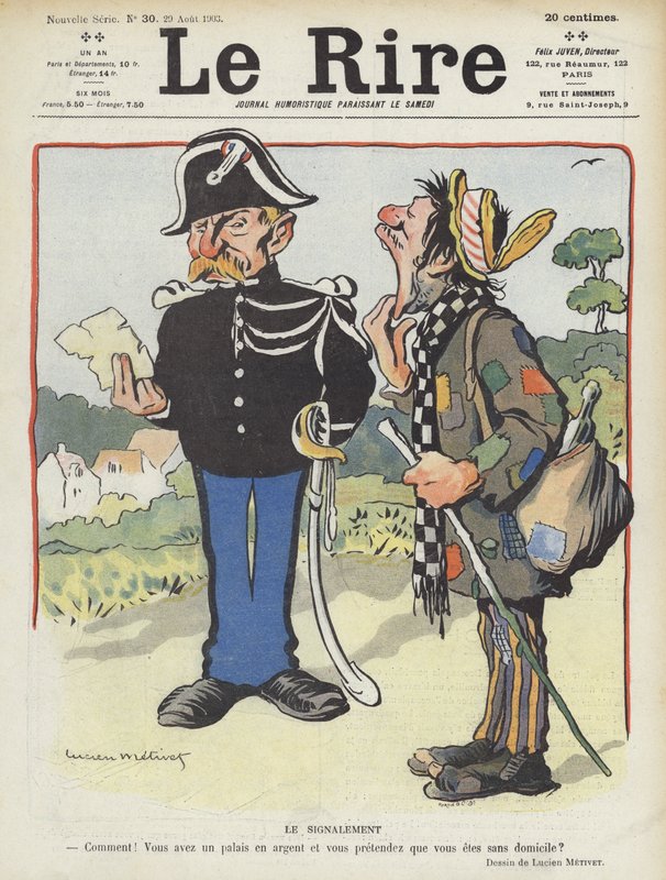 Illusztráció Le Rire alkotó: Lucien Metivet