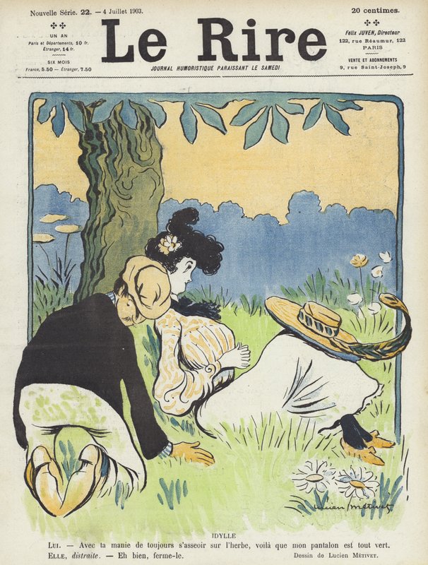 Illusztráció Le Rire alkotó: Lucien Metivet