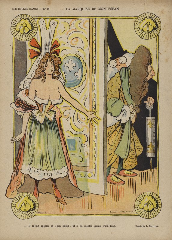 De Montespan márkinő, Le Rire illusztrációja alkotó: Lucien Metivet