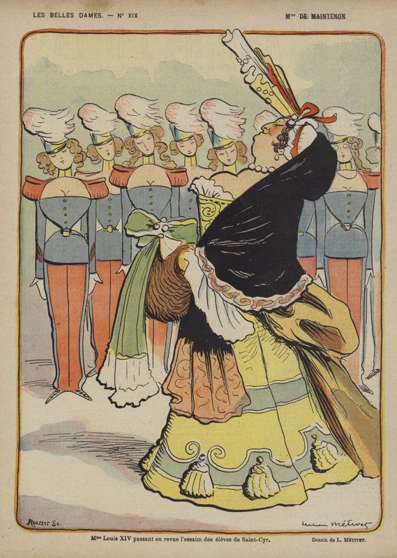 Madame De Maintenon, Le Rire illusztrációja alkotó: Lucien Metivet