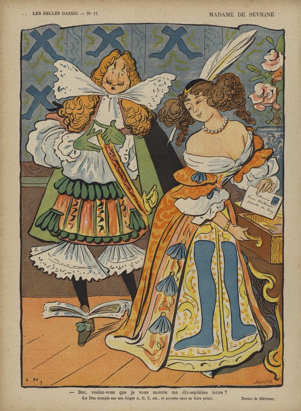 Madame De Sevigne, Le Rire illusztrációja alkotó: Lucien Metivet