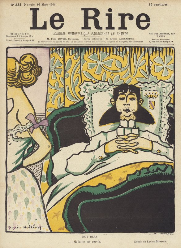 Ruy Blas, Le Rire illusztrációja alkotó: Lucien Metivet