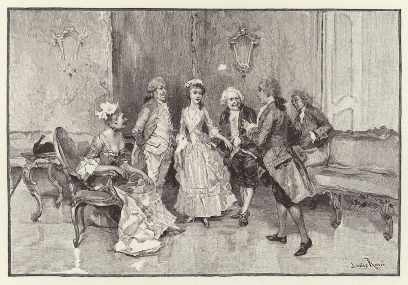 Illusztráció: A botrány iskolája (chromolitho) alkotó: Lucius Rossi