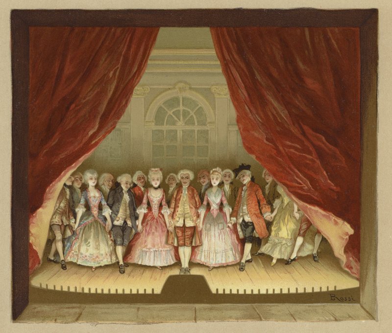 Illusztráció: A botrány iskolája (chromolitho) alkotó: Lucius Rossi