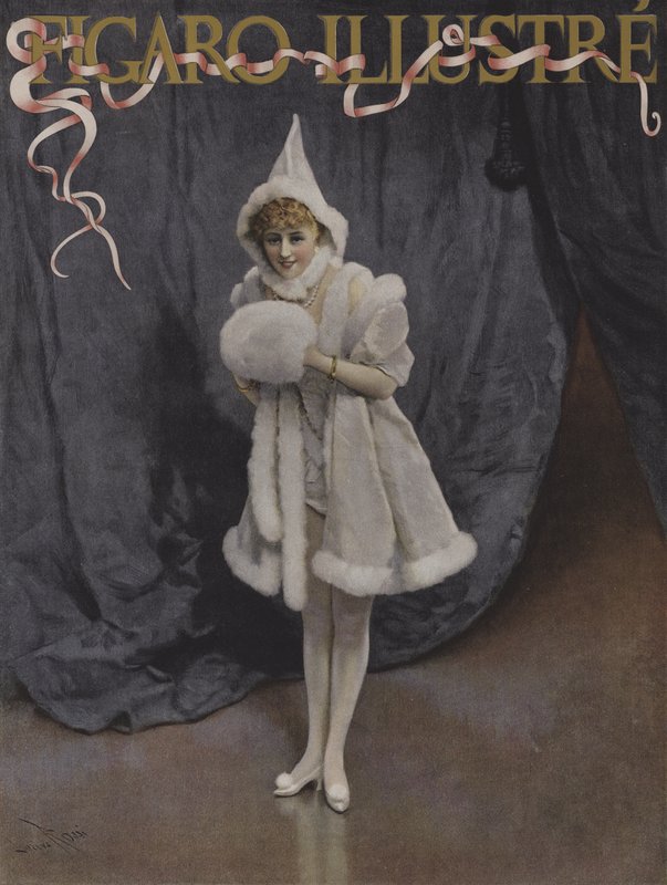 La Fille du Bonhomme Noel (A Mikulás lánya). A Le Figaro Illustre borítója, 1894. december alkotó: Lucius Rossi