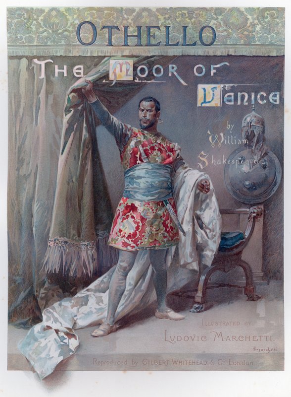 Illusztráció Shakespeare Otellójához (chromolitho) alkotó: Ludovico Marchetti