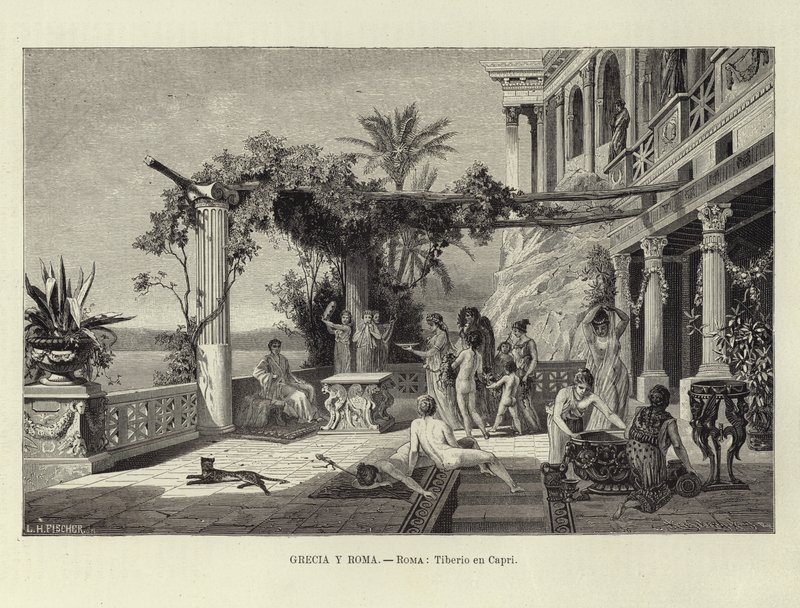 Görögország és Róma – Róma: Tiberius Capriban alkotó: Ludwig Hans Fischer