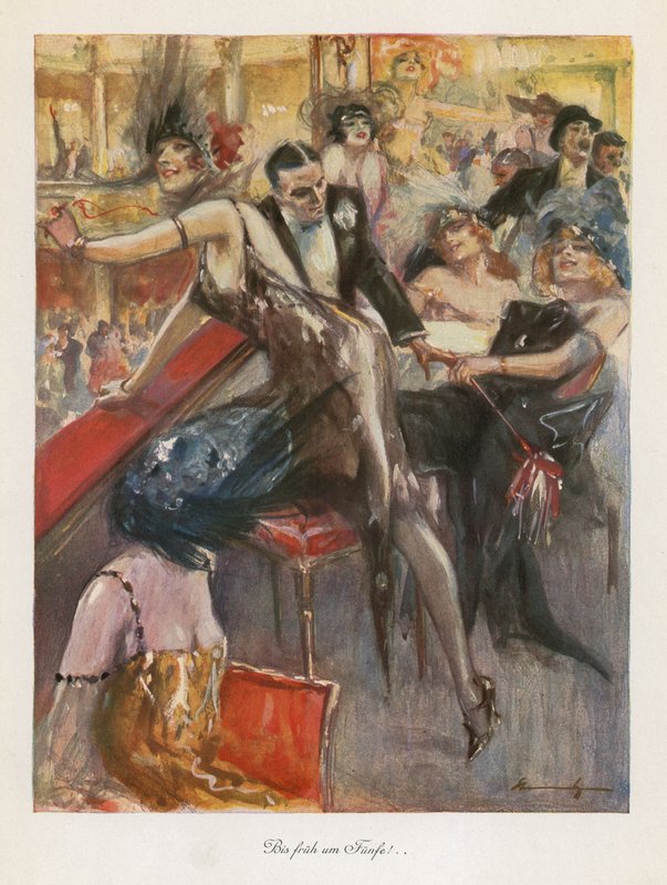 Bis fruh a Funfe! (színes litó) alkotó: Ludwig Lutz Ehrenberger
