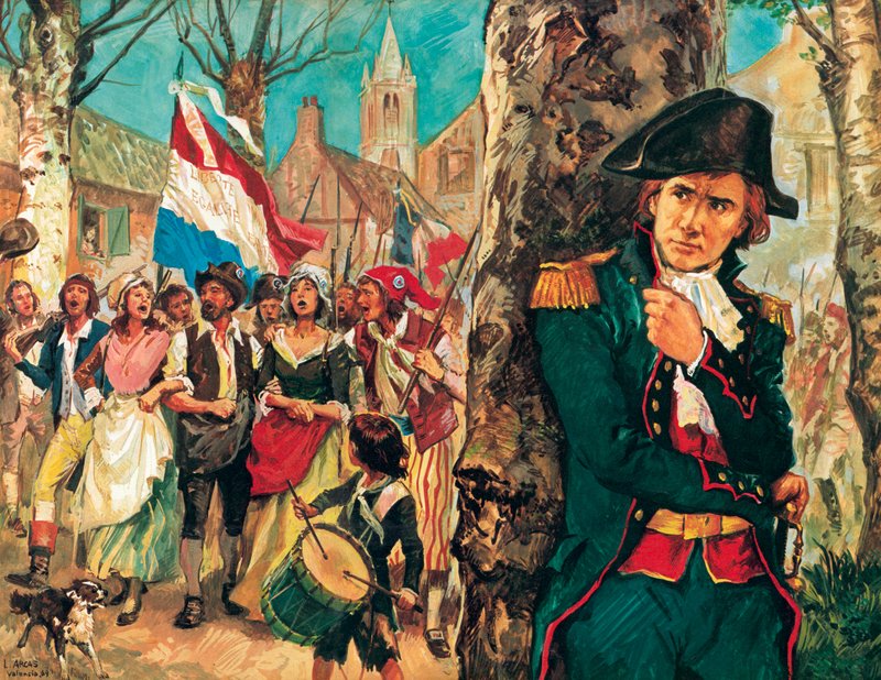 Rouget de Lisle kapitány, a Marseillaise zeneszerzője alkotó: Luis Arcas Brauner