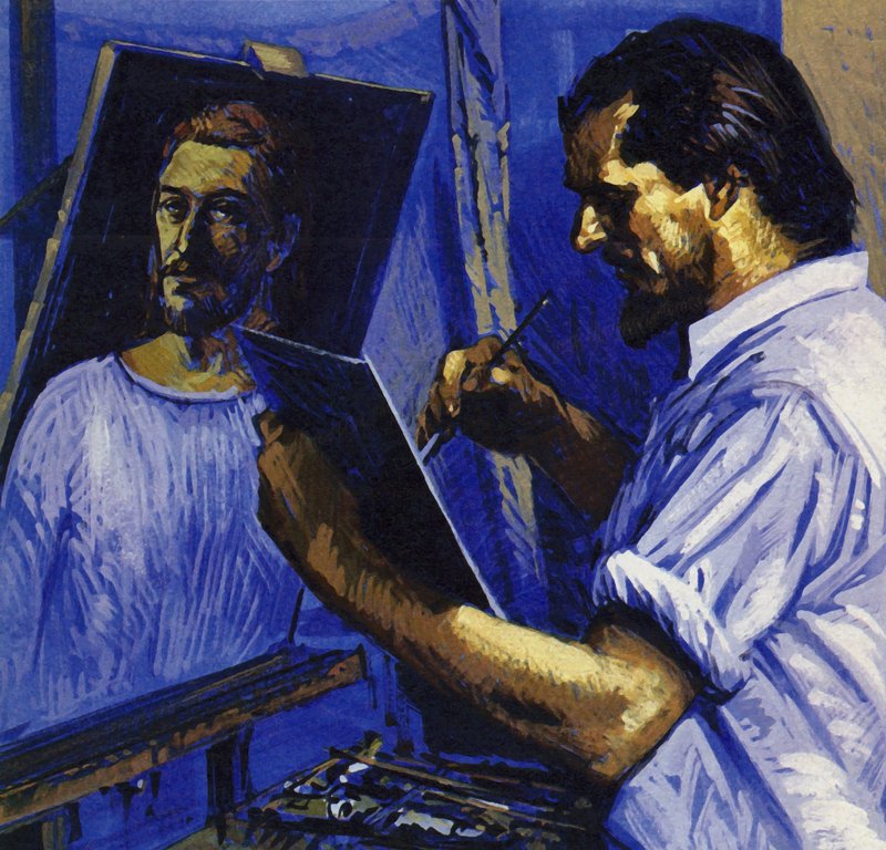 Gauguin szegénységben élt, és csak egy-egy képet adott el (színes litográfia). alkotó: Luis Arcas Brauner