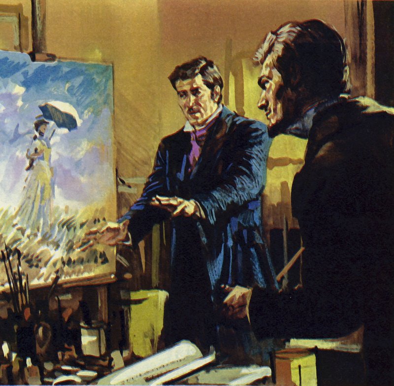 Renoir barátja, Monet mellett dolgozott, és kifejlesztette az impresszionizmus (színes litho) néven ismert festészeti stílust. alkotó: Luis Arcas Brauner