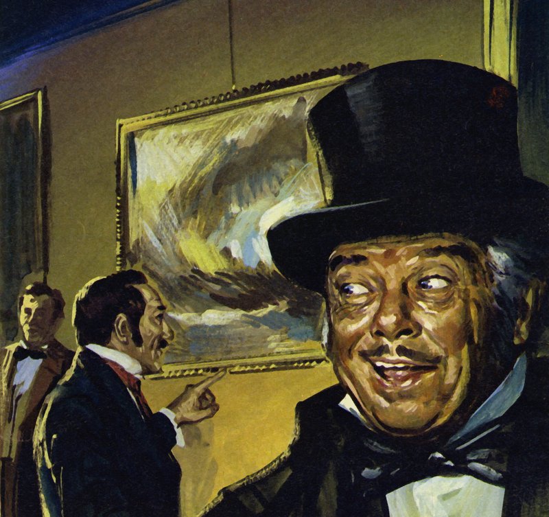 Turner "Hóvihar" című festménye a Királyi Akadémián (színes litográfia) alkotó: Luis Arcas Brauner