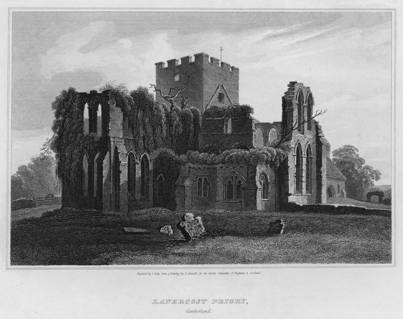 Lanercost Priory, Cumberland (metszet) alkotó: Luke (after) Clennell