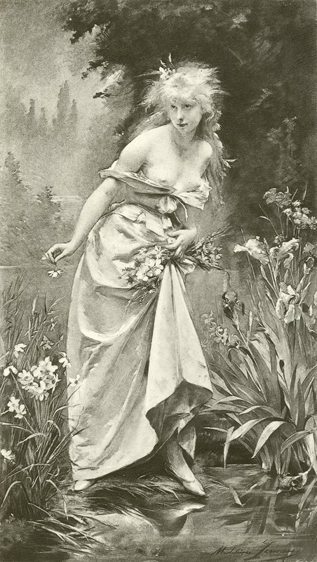 Ophelia (mélynyomás) alkotó: Madeleine Lemaire