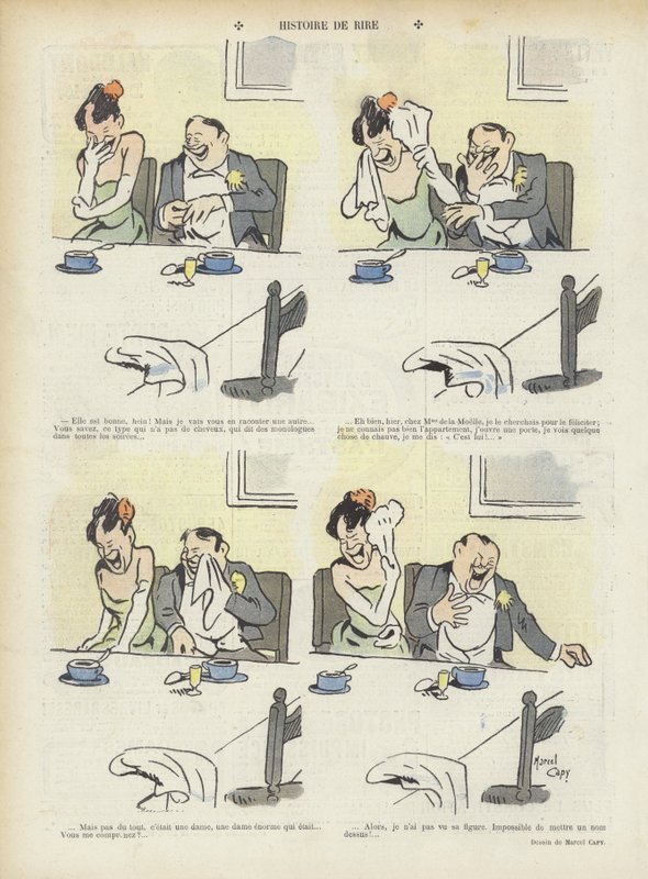 Illusztráció Le Rire alkotó: Marcel Amable O.L. Capy