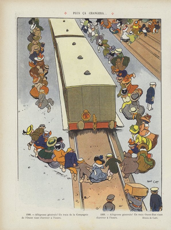 Minél több dolog változik? . Illusztráció Le Rire alkotó: Marcel Amable O.L. Capy