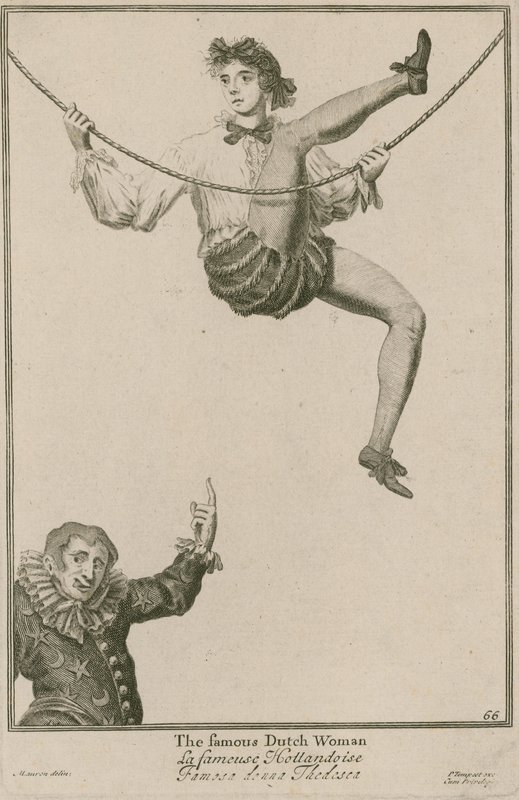 Bartholomew Fair, London: A híres holland nő, 1687 alkotó: Marcellus the Elder Laroon