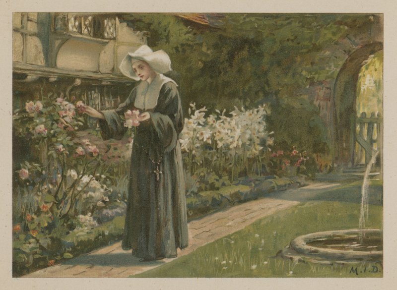 Evangeline (chromolitho) alkotó: Margaret Isabel Dicksee