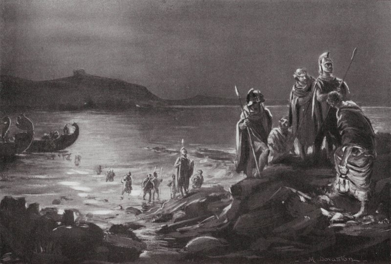 Az oligarchák visszatérése a Szamoszra (litográfia) alkotó: Margaret (after) Dovaston