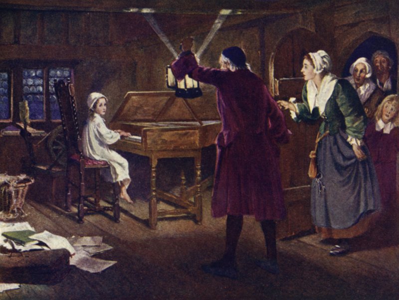 A gyermek Händel alkotó: Margaret Isabel Dicksee