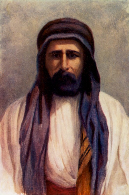 Mohammed Abdullah, Palmüra sejkje (színes litó) alkotó: Margaret Thomas