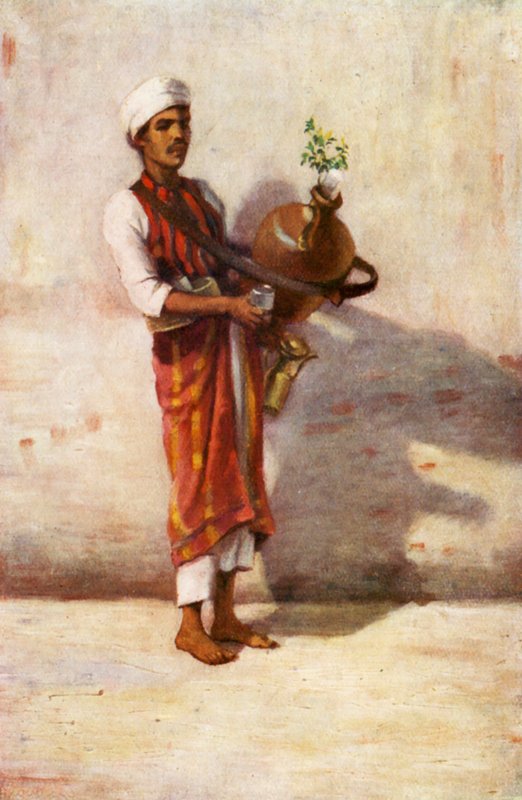 Seller of Water (színes litográfia) alkotó: Margaret Thomas