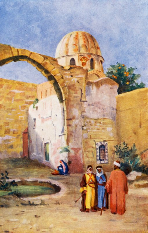 Szaladin sírja, külső (színes litográfia) alkotó: Margaret Thomas