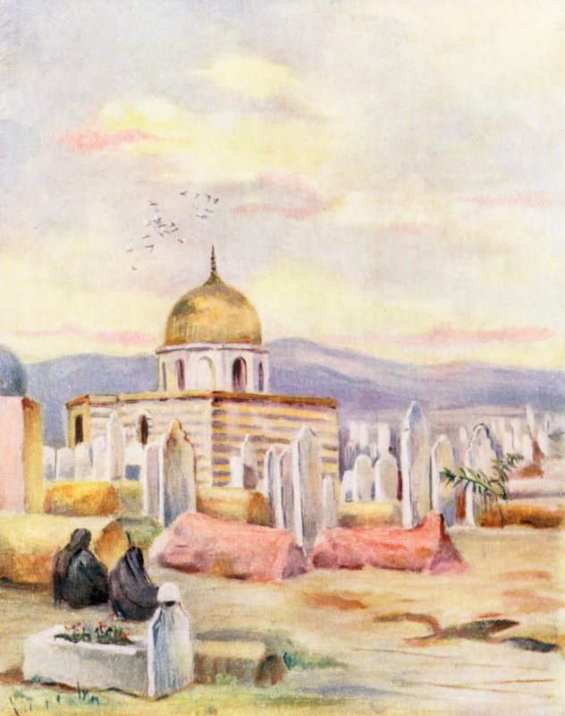 Sitti Fatmeh, Mohamed lányának sírja, Meidan, Damaszkusz (színes litográfia) alkotó: Margaret Thomas