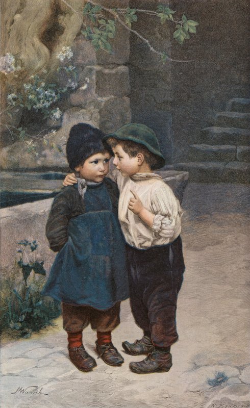 "Ne mondd el senkinek" (színes litográfia) alkotó: Marie Wunsch