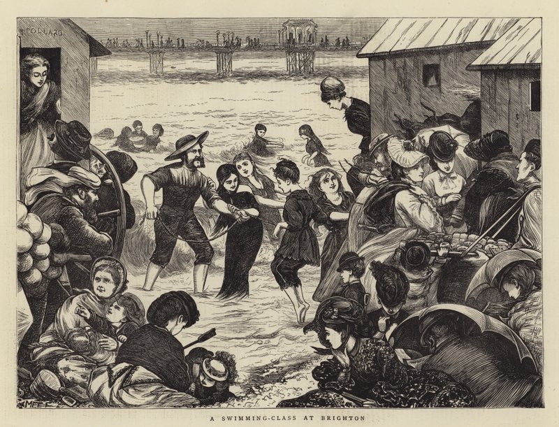 Úszóosztály Brightonban alkotó: Mary Ellen Edwards