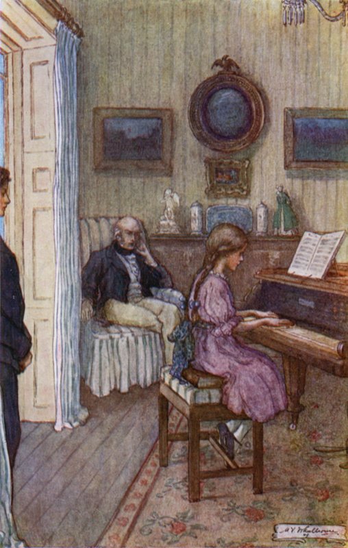 Illusztráció a kis nők számára alkotó: Mary V. Wheelhouse