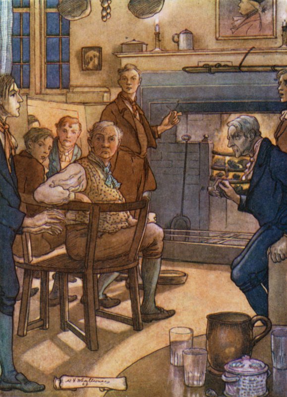 Illusztráció Silas Marner számára alkotó: Mary V. Wheelhouse