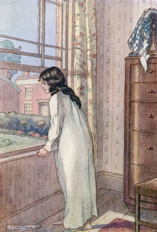 Illusztráció feleségek és lányok számára, Mrs. Gaskell alkotó: Mary V. Wheelhouse