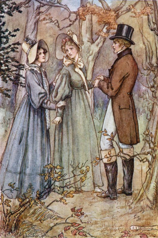 Mrs Gaskell illusztrációja a Feleségek és leányok című könyvhöz alkotó: Mary V. Wheelhouse
