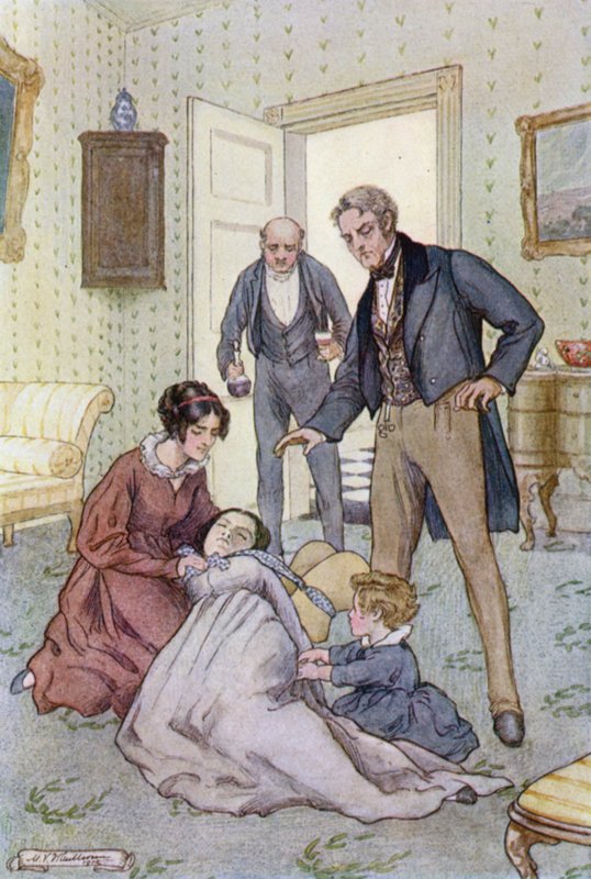 Illusztráció feleségek és lányok számára, Mrs. Gaskell alkotó: Mary V. Wheelhouse