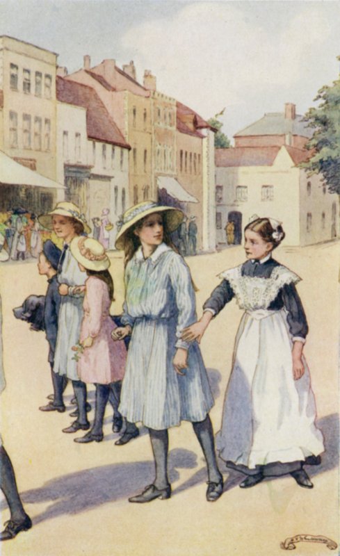 Jelenet a Lassú kocsiból, Edward Verrall Lucas alkotó: Mary V. Wheelhouse