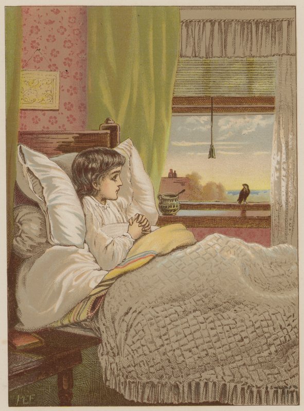Érvénytelen gyermek (chromolitho) alkotó: Mary Ellen Edwards