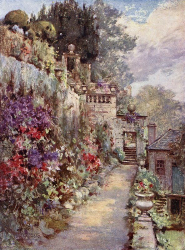 Skót kertek: Barncluith (színes litho) alkotó: Mary Georgina Wade Wilson