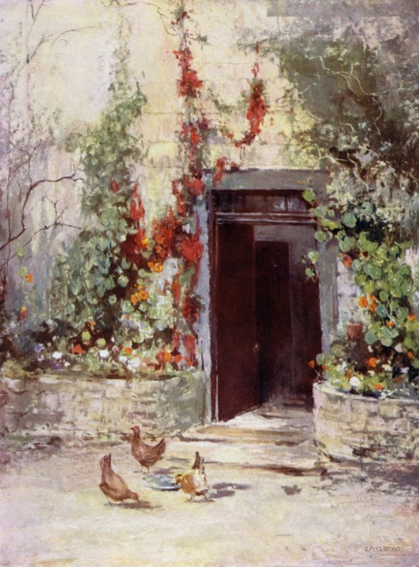 Skót kertek: Leckie (színes litho) alkotó: Mary Georgina Wade Wilson