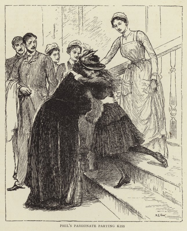 Illusztráció Honnor Morten A nővér története című könyvéhez. alkotó: Mary L. Gow